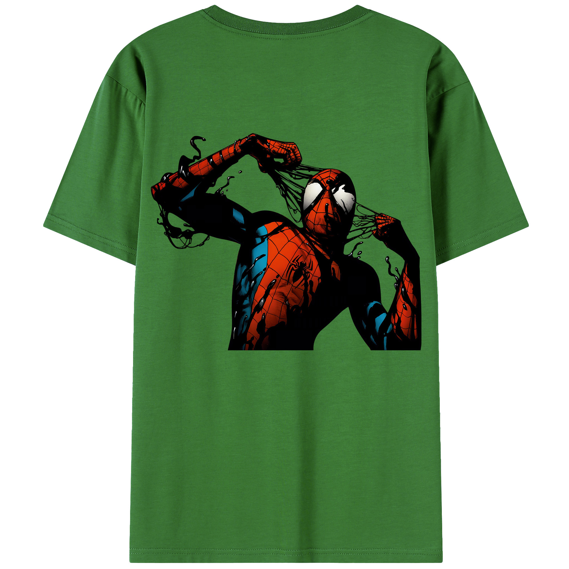 （画像用） Spider Man スパイダーマン レディース半袖Tシャツ(バックプリント)